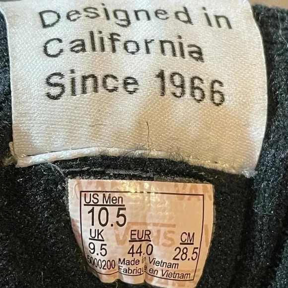 Vans Off The Wall Sk8 Hi Trainers Black Suede Men's Sz 10.5 - Picture 10 of 10